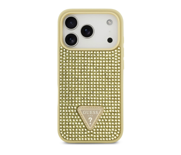 Guess Rhinestone Triangle Logo do iPhone 17 Pro złoty - 1365574 - zdjęcie 2